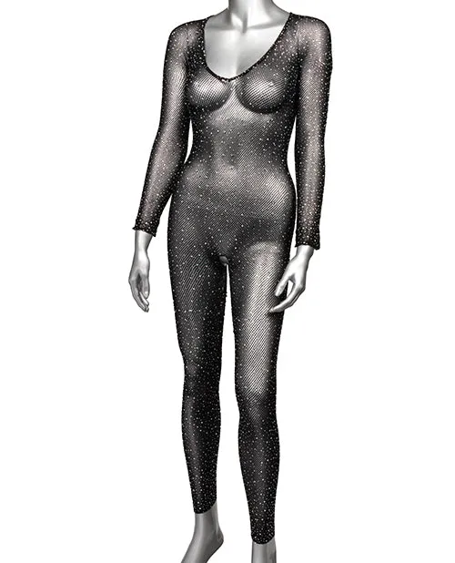 Radiance Crotchless Full Body Suit Black Os CalExotics Anal