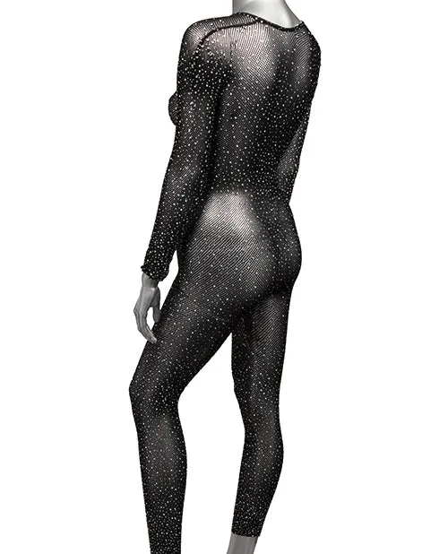 Radiance Crotchless Full Body Suit Black Os CalExotics Anal