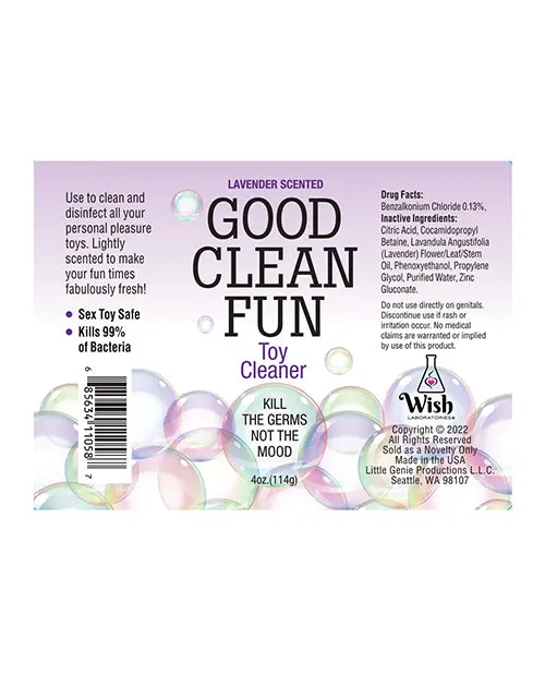 Vibrators Little Genie Good Clean Fun Toy Cleaner