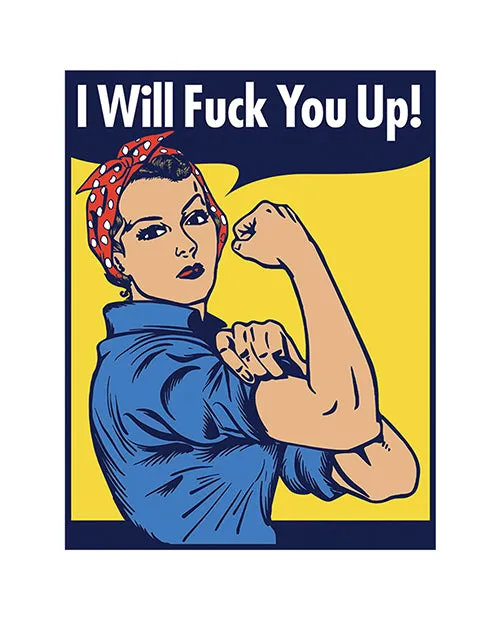 Wood Rocket Vibrators Wood Rocket I Will Fuck You Up Pin