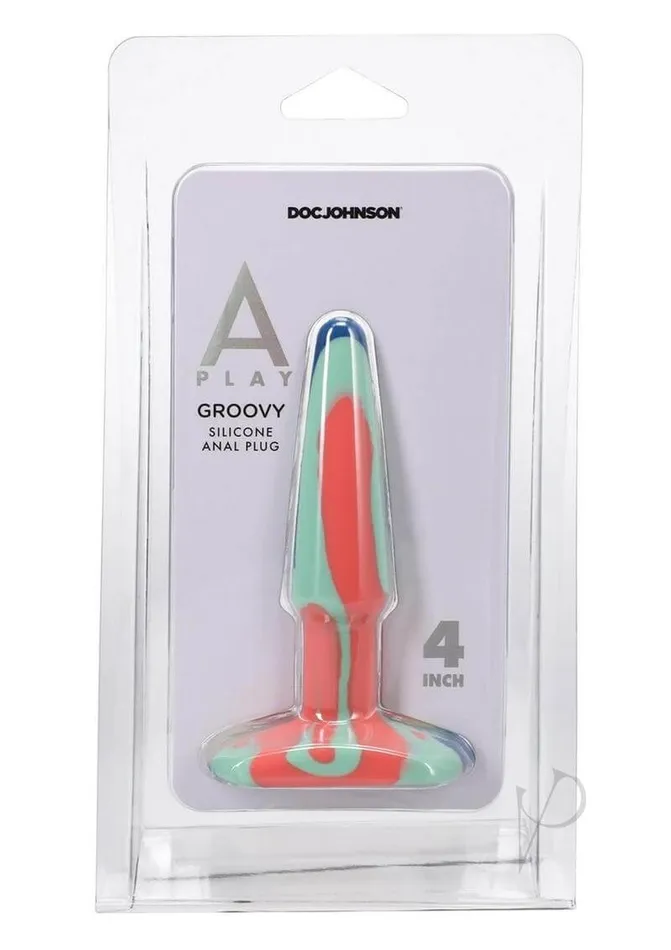 APlay Groovy Plug 4 Orange Premium Silicone Anal Plug Doc Johnson Enterprises Anal APlay Groovy Plug 4 Orange Premium Silicone Anal Plug Doc Johnson Enterprises Anal