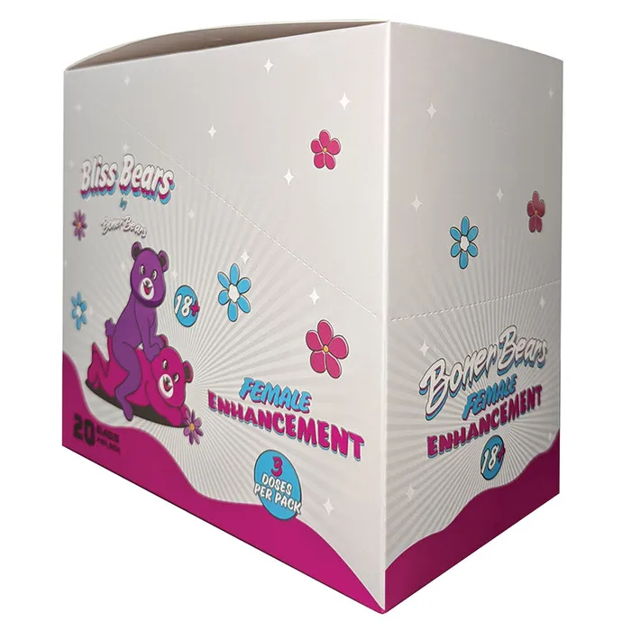 Anal Bliss Bears Single Gummy Display of 20 BONER BEARS