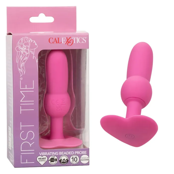 Anal California Exotic Novelties First Time Vibrating Beaded Anal Probe Vibrator Pink Anal California Exotic Novelties First Time Vibrating Beaded Anal Probe Vibrator Pink