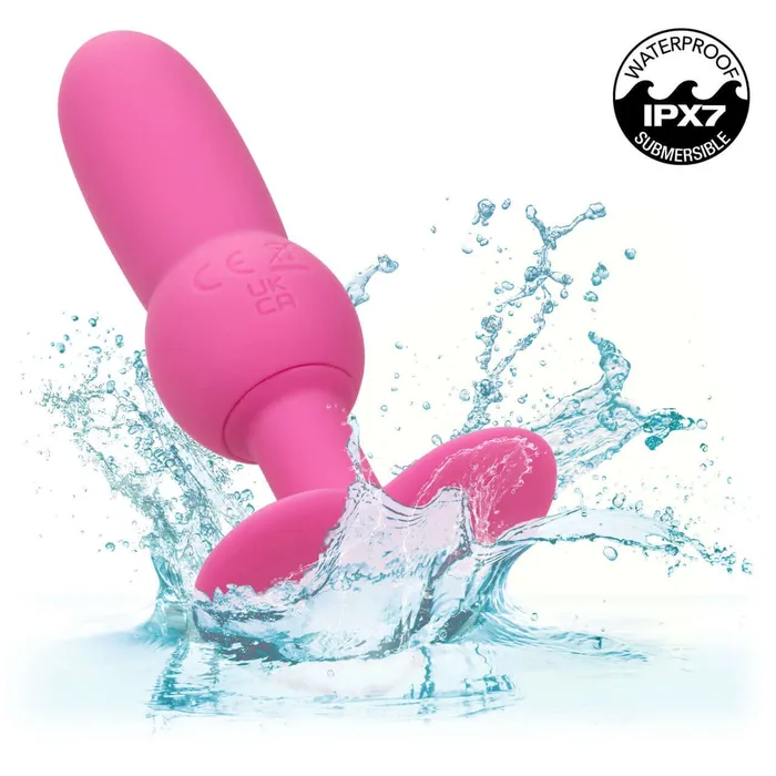 Anal California Exotic Novelties First Time Vibrating Beaded Anal Probe Vibrator Pink
