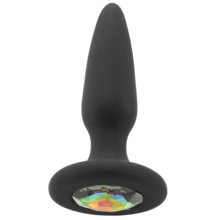 Anal ns novelties Glams Mini Rainbow Gem Silicone Butt Plug