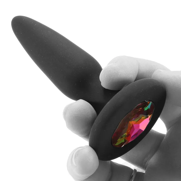 Anal ns novelties Glams Mini Rainbow Gem Silicone Butt Plug Anal ns novelties Glams Mini Rainbow Gem Silicone Butt Plug