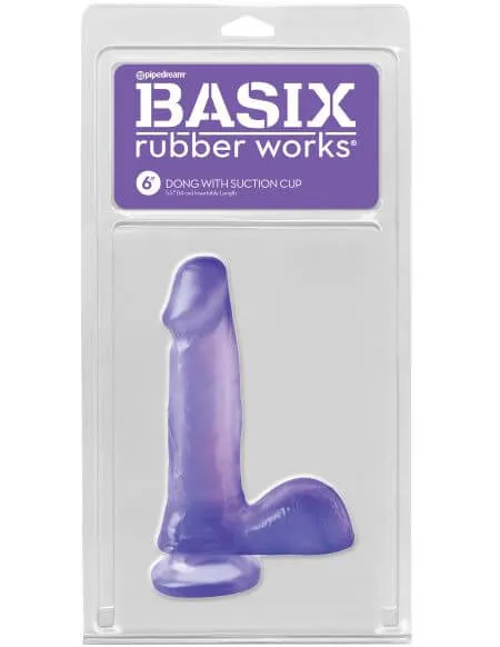 Basix Rubber Works 6Inch Dong with Suction Cup Purple Pipedream Products Pipedream Products Dildos Basix Rubber Works 6Inch Dong with Suction Cup Purple Pipedream Products Pipedream Products Dildos