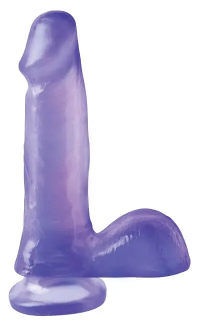 Basix Rubber Works 6Inch Dong with Suction Cup Purple Pipedream Products Pipedream Products Dildos