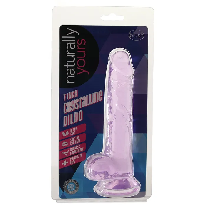 Blush Dildos Naturally Yours 7 Inch Crystalline Dildo in Amethyst Blush Dildos Naturally Yours 7 Inch Crystalline Dildo in Amethyst