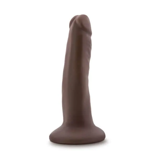Blush Novelties Dildos Dr Skin 55 inches Suction Cup Chocolate Brown Dildo