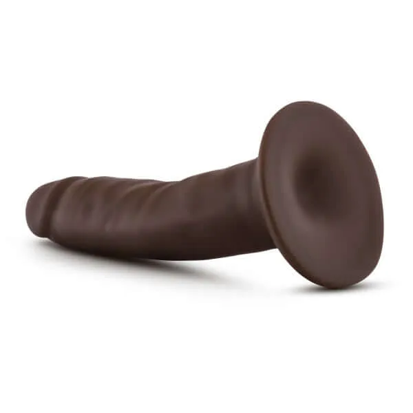 Blush Novelties Dildos Dr Skin 55 inches Suction Cup Chocolate Brown Dildo