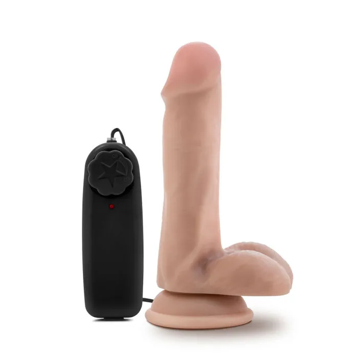 Blush Novelties Dildos Dr Skin Dr Rob 6 inches Cock Vanilla Vibrating Dildo