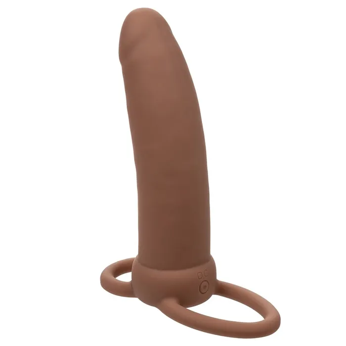 CAL EXOTICS Female Sex Toys Performance Maxx Rechargeable Thick Dual PenetratorBrown