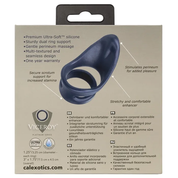 CAL EXOTICS Male Sex Toys Viceroy Perineum Dual Ring