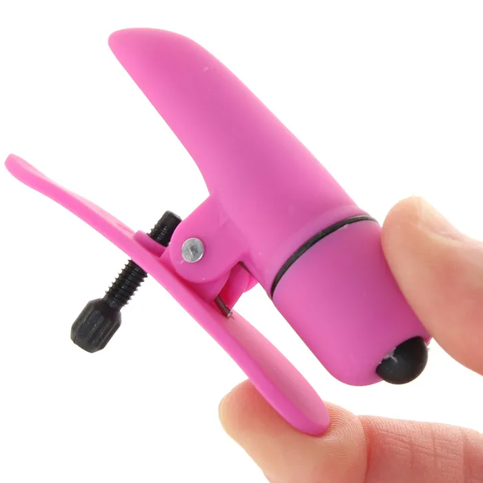 CalExotics Vibrators Nipplettes Vibrating Nipple Clamps in Pink CalExotics Vibrators Nipplettes Vibrating Nipple Clamps in Pink