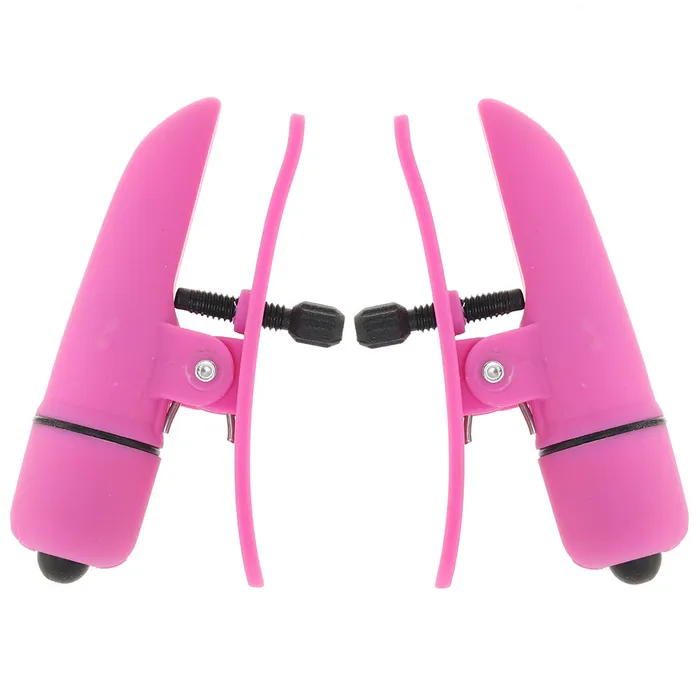 CalExotics Vibrators Nipplettes Vibrating Nipple Clamps in Pink CalExotics Vibrators Nipplettes Vibrating Nipple Clamps in Pink
