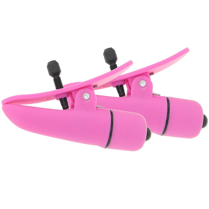 CalExotics Vibrators Nipplettes Vibrating Nipple Clamps in Pink CalExotics Vibrators Nipplettes Vibrating Nipple Clamps in Pink