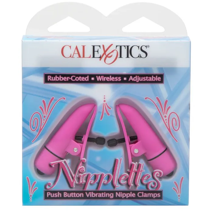 CalExotics Vibrators Nipplettes Vibrating Nipple Clamps in Pink CalExotics Vibrators Nipplettes Vibrating Nipple Clamps in Pink