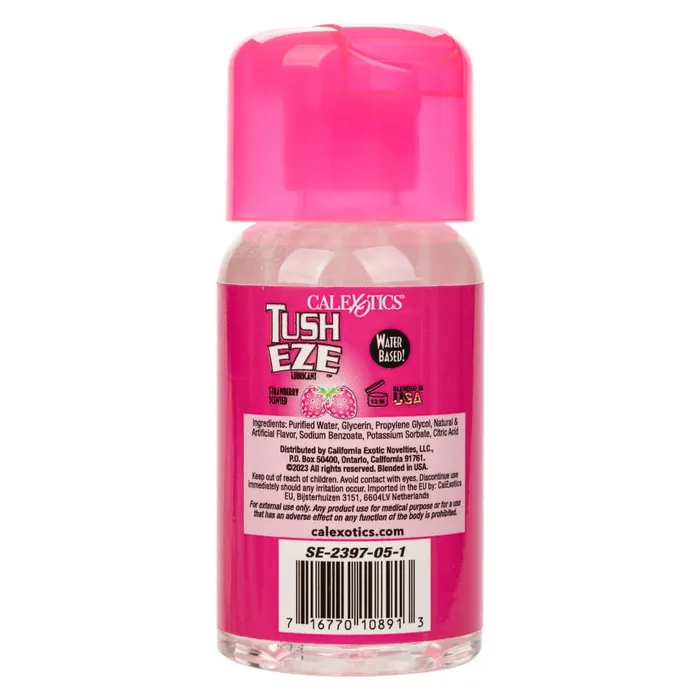 California Exotic Novelties Lubricants Tush Eze Strawberry Scented Lubricant 6 Oz Enhance Your Intimate Pleasure