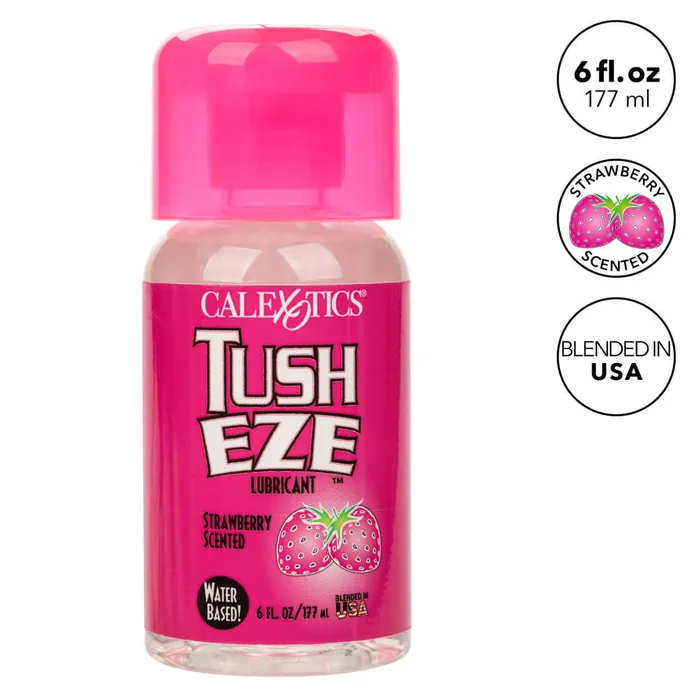 California Exotic Novelties Lubricants Tush Eze Strawberry Scented Lubricant 6 Oz Enhance Your Intimate Pleasure