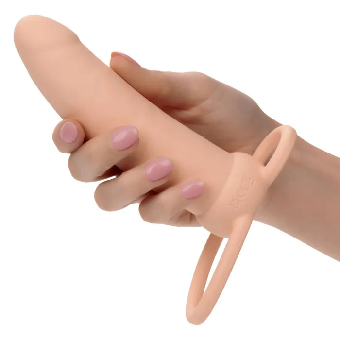 California Exotic Novelties Performance Maxx Rechargeable Thick Dual Penetrator Ivory Amplify Your Double Pleasure Experience Female Sex Toys