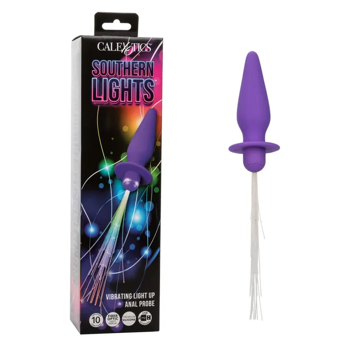 California Exotic Novelties Southern Lights Vibrating Light Up Anal Probe Purple 10 Functions Anal California Exotic Novelties Southern Lights Vibrating Light Up Anal Probe Purple 10 Functions Anal
