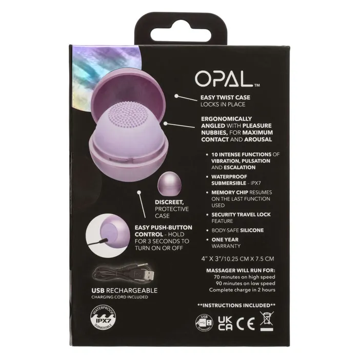 California Exotic Novelties Vibrators Opal Tickler Massager Purple