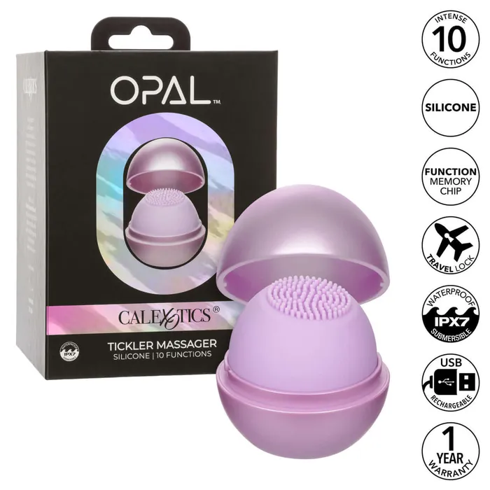 California Exotic Novelties Vibrators Opal Tickler Massager Purple