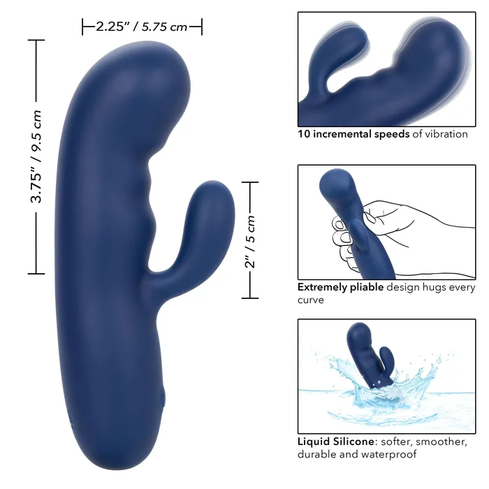 Cashmere Silk Duo Vibrator by California Exotic Novelties California Exotic Novelties Vibrators