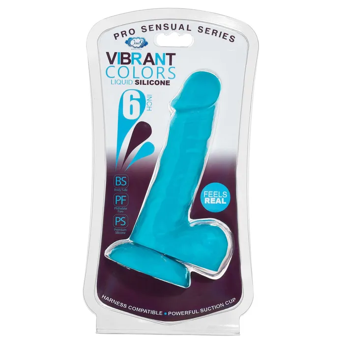 Cloud 9 Vibrant Colors 6 inches Blue Dong Cloud 9 Novelties Dildos