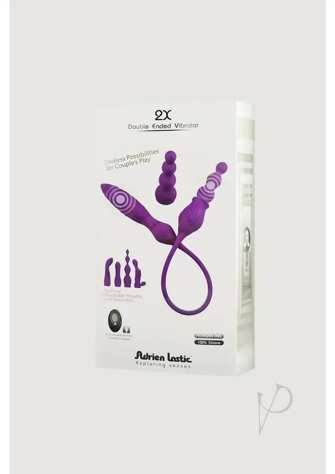 Cnex Eic Corp Dbs Adrien Lastic Vibrators Double Vibrator with 2 Powerful Motors Purple Versatile Pleasure Toy Cnex Eic Corp Dbs Adrien Lastic Vibrators Double Vibrator with 2 Powerful Motors Purple Versatile Pleasure Toy
