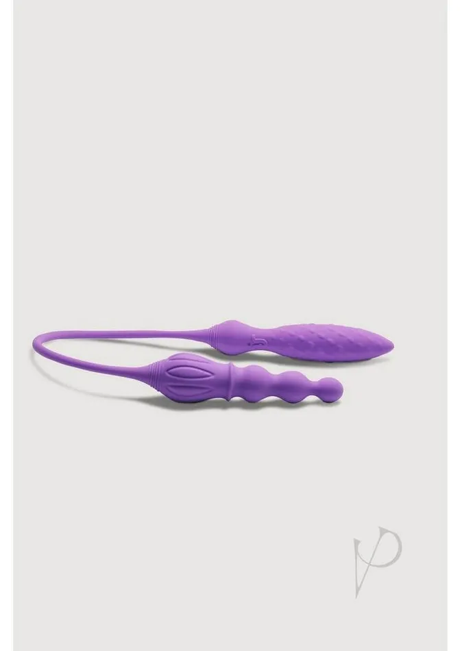 Cnex Eic Corp Dbs Adrien Lastic Vibrators Double Vibrator with 2 Powerful Motors Purple Versatile Pleasure Toy