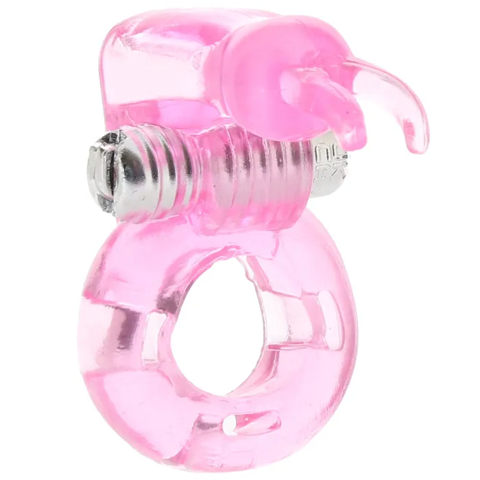 Couples Basic Essentials Bunny Enhancer Vibrating Cock Ring CalExotics