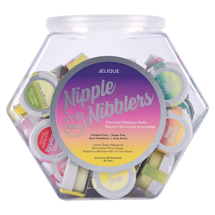Couples Jelique Cocktail Nipple Nibblers Assorted Tub of 36 JELIQUE