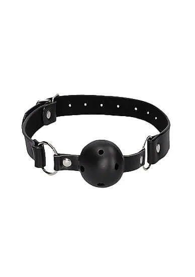 Couples SHOTS AMERICA Ouch Breathable Ball Gag Black