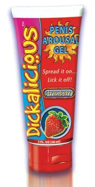 Dickalicious Penis Arousal Gel Strawberry 2oz Tingling Sensation Succulent Flavor HOTT Products Enhancers Dickalicious Penis Arousal Gel Strawberry 2oz Tingling Sensation Succulent Flavor HOTT Products Enhancers