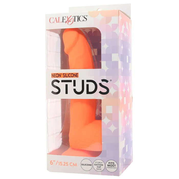 Dildos CalExotics Silicone Studs 6 Inch Dildo in Orange
