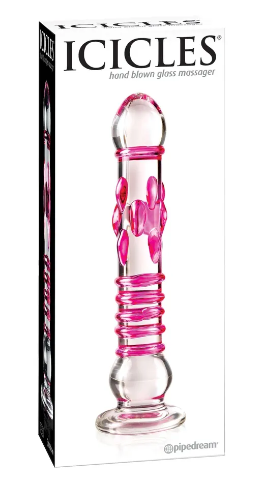 Dildos Pipedream Products Icicles No 6 Glass Massager Elegant Handcrafted Wand for Temperature Play 85 Inches Dildos Pipedream Products Icicles No 6 Glass Massager Elegant Handcrafted Wand for Temperature Play 85 Inches