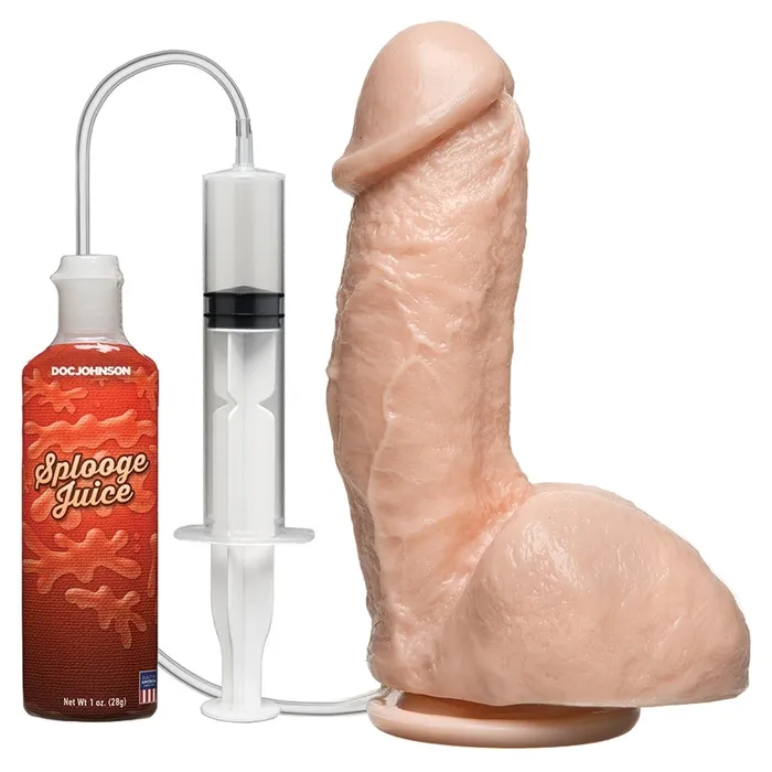 DOC JOHNSON Dildos Squirting Realistic Cock Vanilla 6