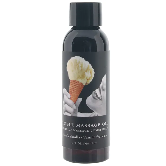 Edible Massage Oil 2oz60ml in Vanilla Earthly Body Couples