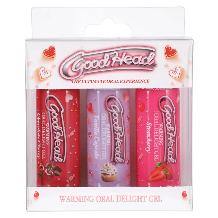Enhancers DOC JOHNSON GoodHead Warming Oral Delight Gel Pack of 3