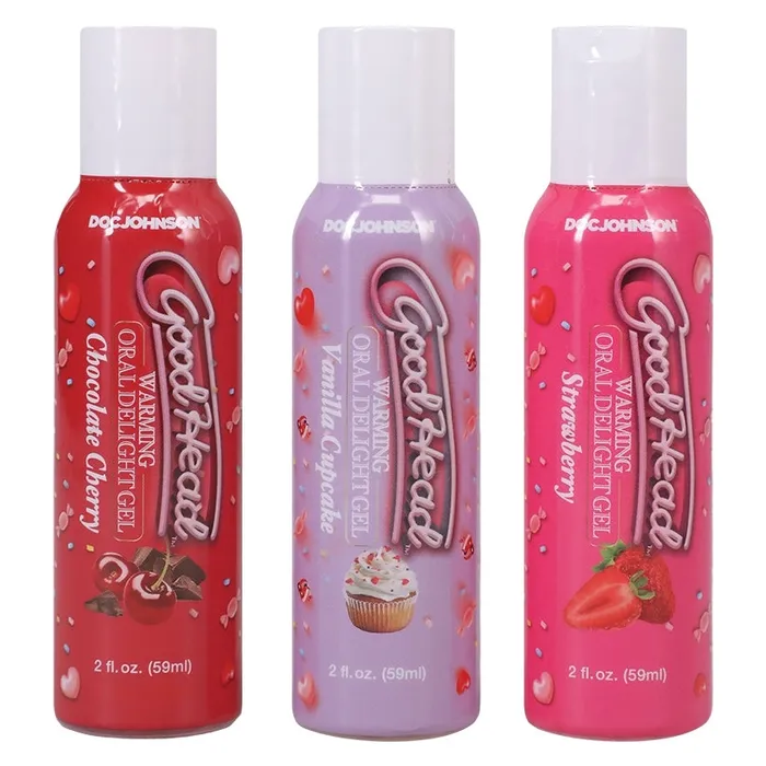 Enhancers DOC JOHNSON GoodHead Warming Oral Delight Gel Pack of 3