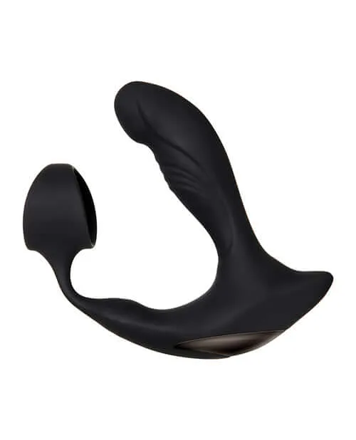 Evolved Novelties Anal Zero Tolerance Strapped and Tapped Heating and Vibrating Prostate Massager Black