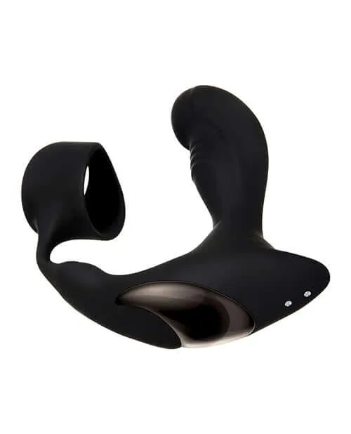 Evolved Novelties Anal Zero Tolerance Strapped and Tapped Heating and Vibrating Prostate Massager Black