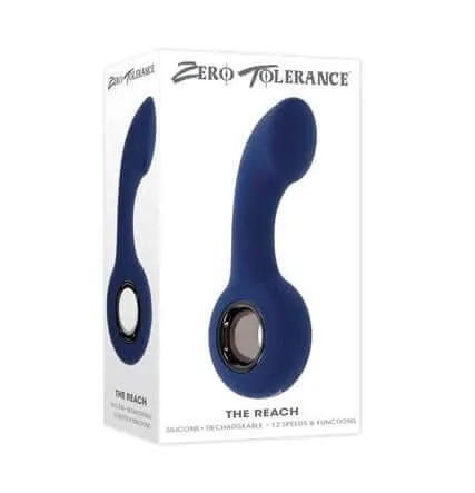 Evolved Novelties Zero Tolerance The Reach Vibrating PSpot Plug with Ringed Handle Male Sex Toys Evolved Novelties Zero Tolerance The Reach Vibrating PSpot Plug with Ringed Handle Male Sex Toys