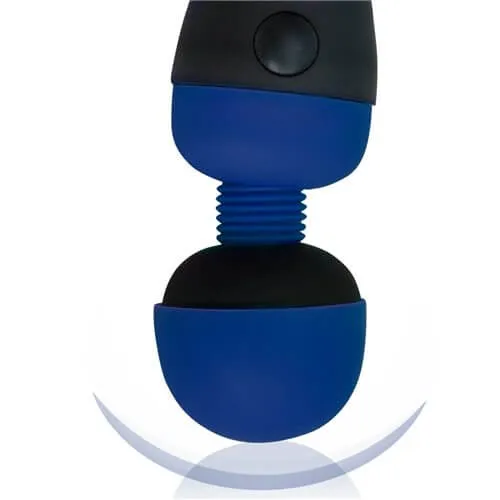 Female Sex Toys BMS Enterprises Experience Blissful Pleasure with the Palm Power Massager in Blue Rechargeable and Waterproof
