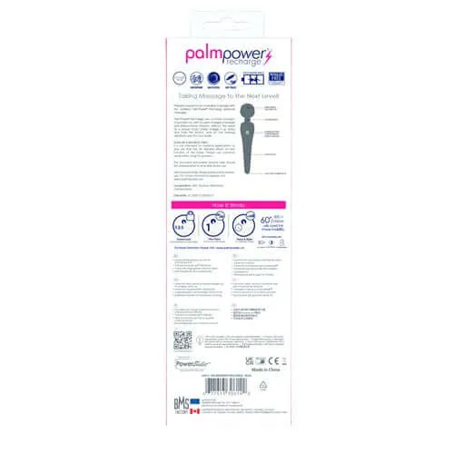 Female Sex Toys BMS Enterprises Experience Blissful Pleasure with the Palm Power Massager in Blue Rechargeable and Waterproof
