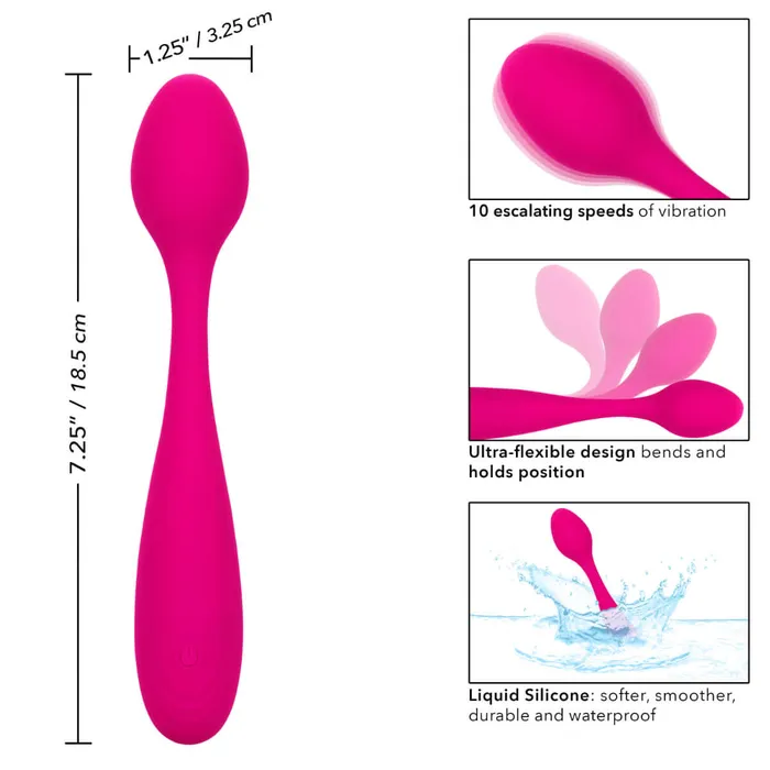 Female Sex Toys California Exotic Novelties Bliss Liquid Silicone Bendie G Vibrator Flexible and Powerful Pleasure Toy