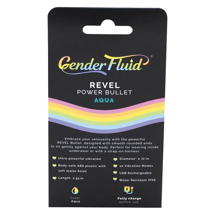 Female Sex Toys VOODOO Gender Fluid Revel Power BulletAqua
