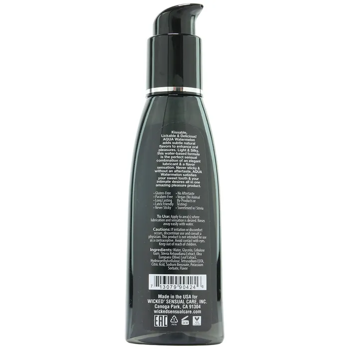 Female Sex Toys Wicked Sensual Care Aqua Flavored Lube 4oz120ml in Watermelon Female Sex Toys Wicked Sensual Care Aqua Flavored Lube 4oz120ml in Watermelon